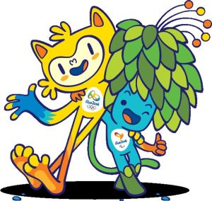 Vinicius and Tom, the 2016 Olympics Mascots who are dedicated to bringing the world together!